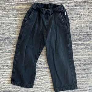 6 Poudre Organic Black Washed Denim Jeans Pants